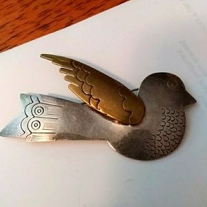 Sterling bird brooch/pin